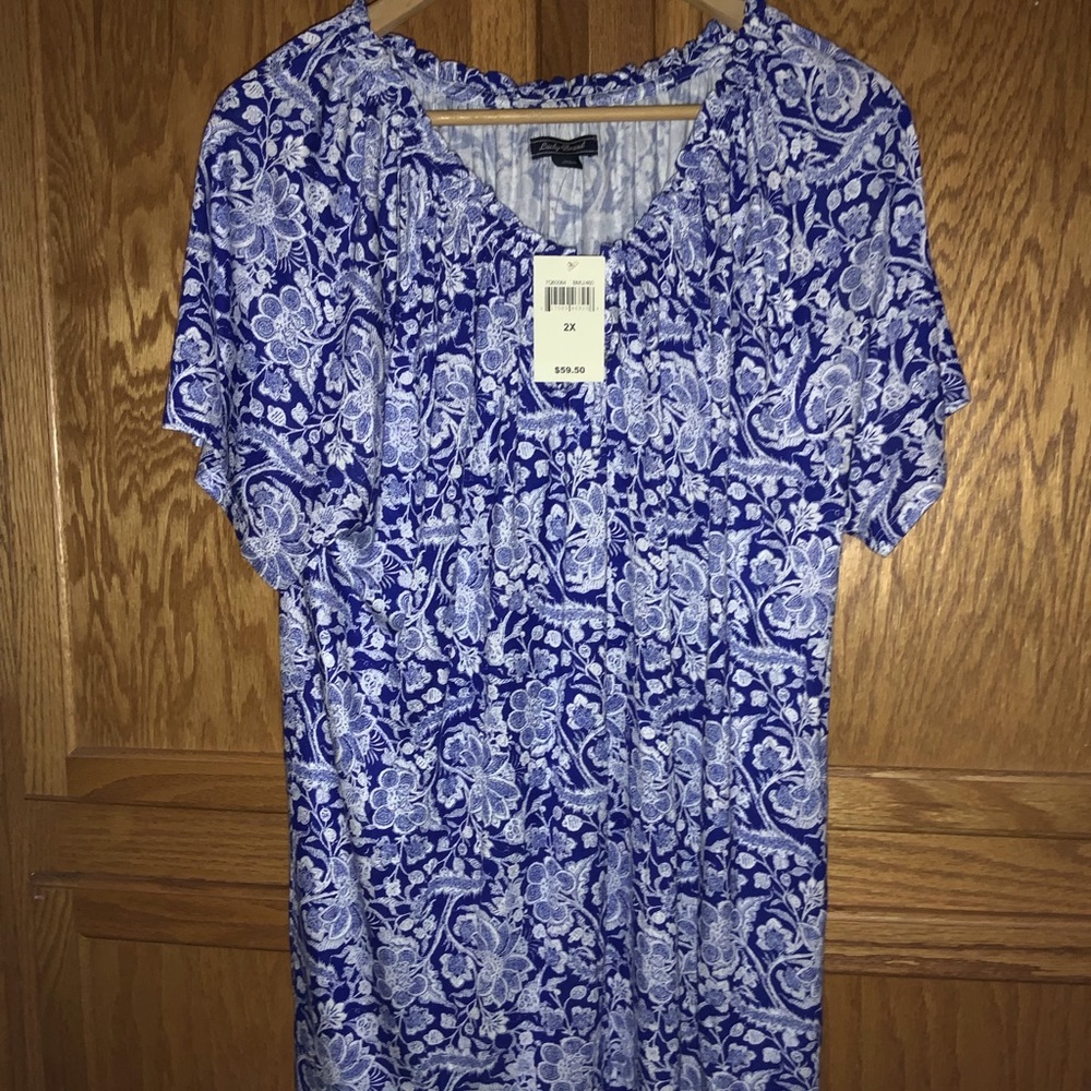Lucky Brand Women's Plus Size Blue/Multi, 2X NWT